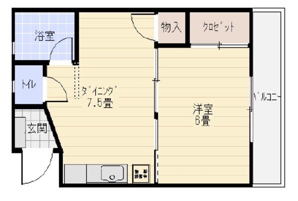 大南マンションの物件間取画像